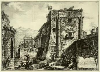 Ruines du Temple de Castor, de l